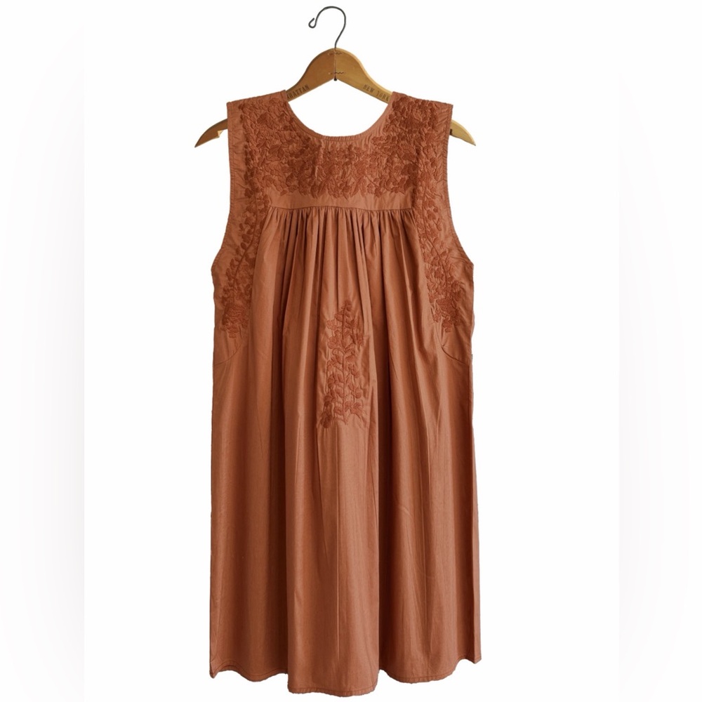Spirit Dress Double Burnt Orange Small w Pockets Sleeveless